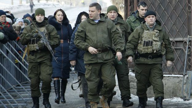Захарченко с охраной