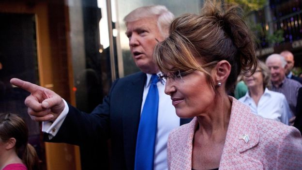 Donald Trump y Sarah Palin