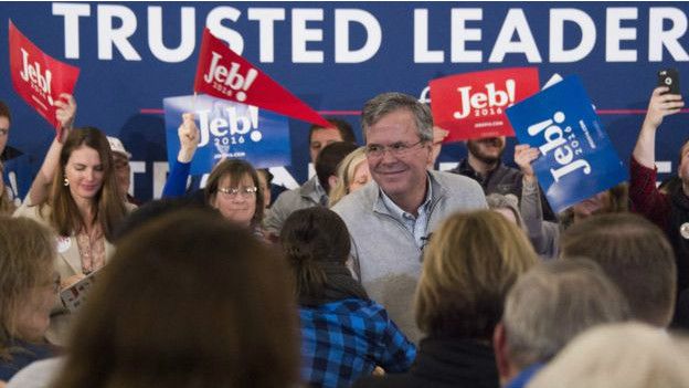 傑布·布什在艾奧瓦州競選（1/2/2016）