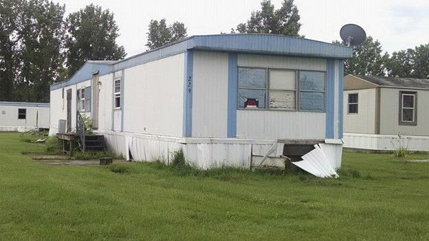 La casa móvil donde vivían los migrantes guatemaltecos en Ohio