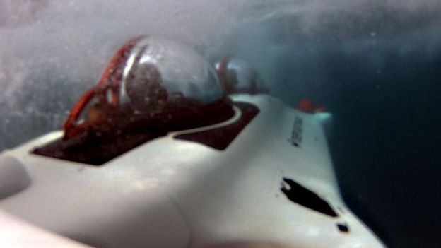 Подлодка под водой