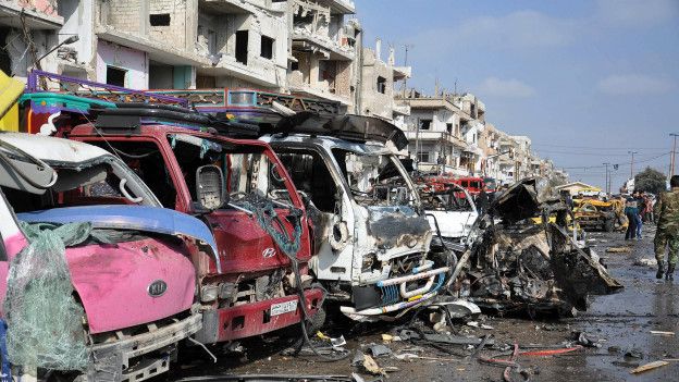 После бомбежки Хомса