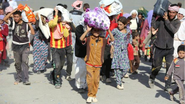 Refugiados yazidíes