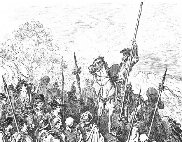 Grabado de Don Quijote
