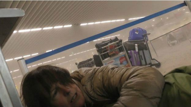 Víctima de la explosión