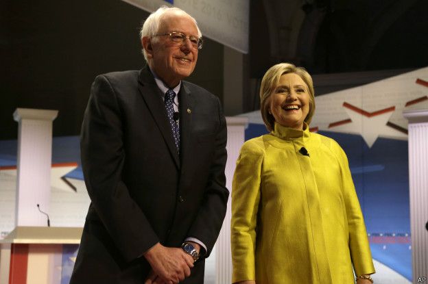 Bernie Sanders y Hillary Clinton