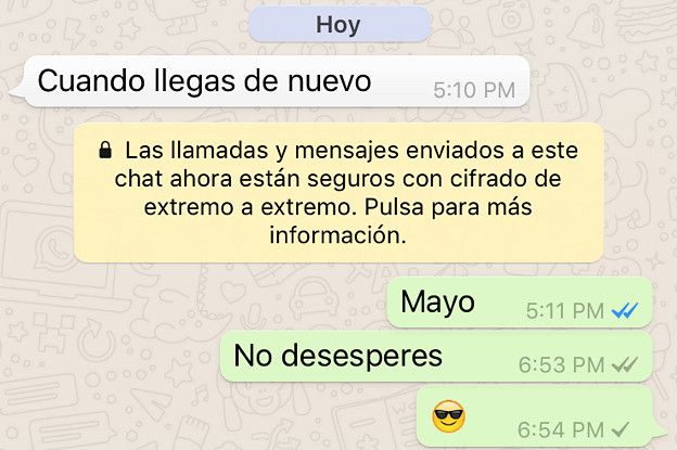 Conversación en Whatsapp