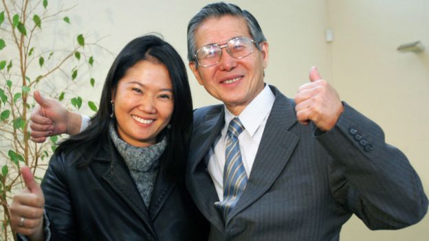 Keiko con Alberto Fujimori