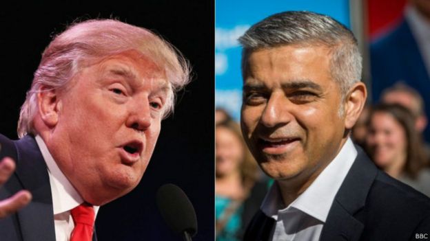 Donald Trump na meya wa London Sadiq Khan
