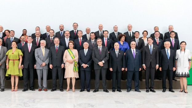 Gabinete de Dilma Rousseff el 1 de enero de 2015 
