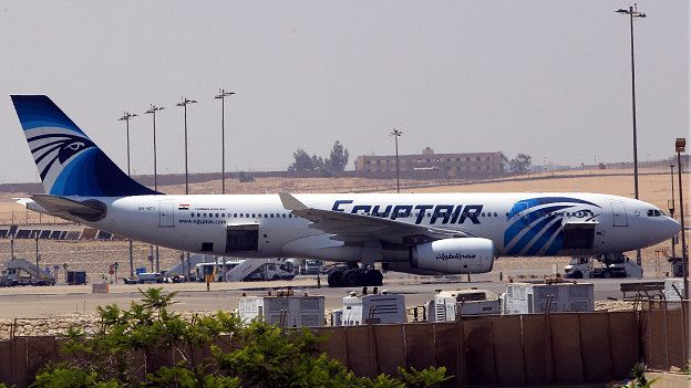 Un avión Airbus de EgyptAir