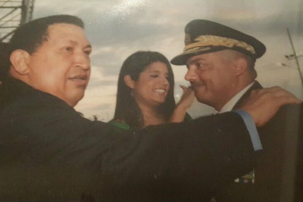 Hugo Chávez y Cliver Alcalá