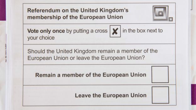 6月23日英國歐盟公投的郵寄選票