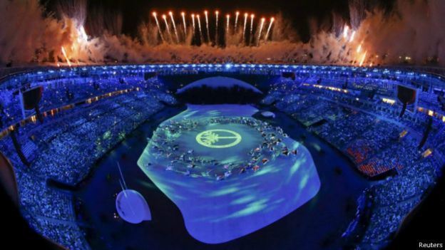 Pembukaan Olimpiade Rio de Janeiro Brazil Berlangsung Meriah