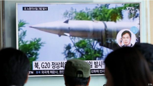 朝鮮近來多次進行彈道導彈試射。