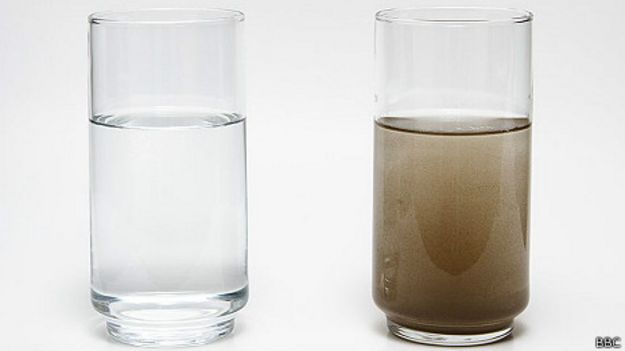 Agua limpia y sucia
