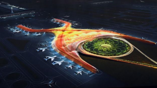 Proyecto del nuevo aeropuerto de Ciudad de México. Foto: Presidencia de México