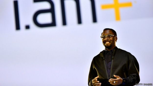 Will.i.am durante una presentación de su empresa tecnológica I.am+ 