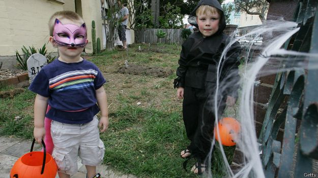 Niños en Halloween