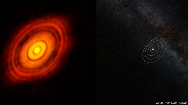 HL Tauri / Crédito: Alma (ESO/NAOJ/NRAO)
