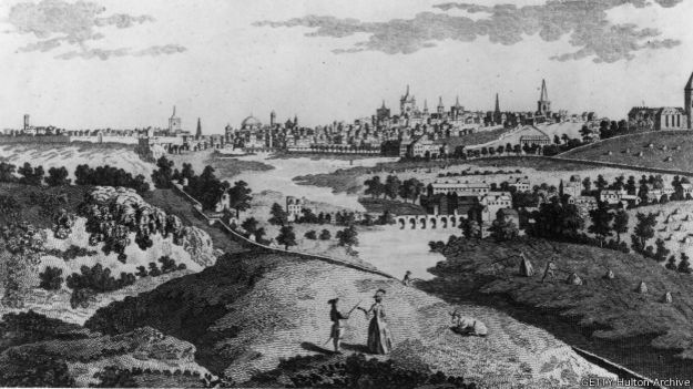 Phoenix Park, Dublín, en una gráfica de 1754
