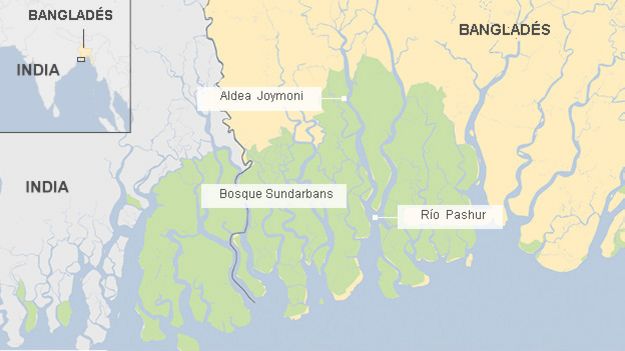 Mapa Sundarbans