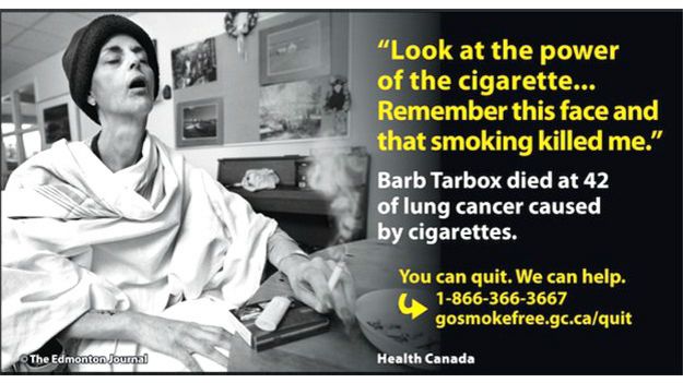 Campaña contra el tabaco en Canadá