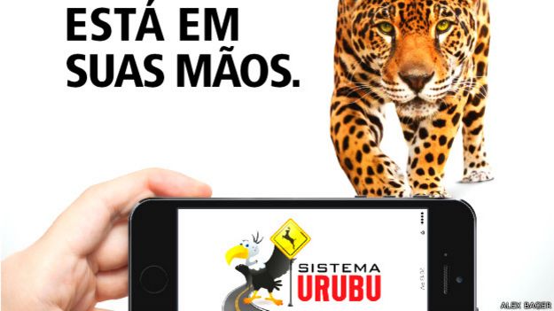 Pancarta de la aplicación Urubu mobile
