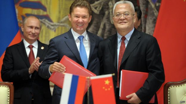 Delegados de Rusia y China