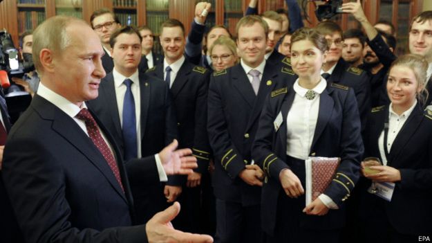 Путин и студенты