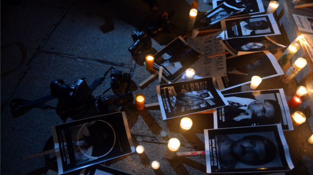 Protesta por el asesinato de periodistas en Veracruz, México. Foto: AFP/Getty