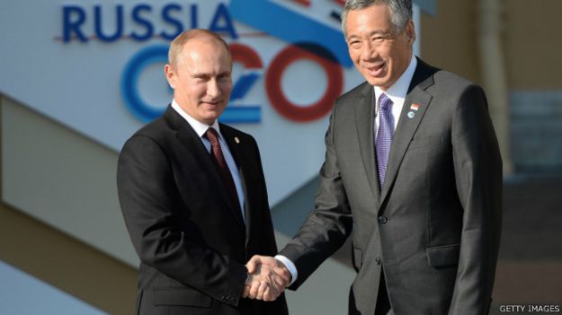 Putin dan Lee Hsien Loong