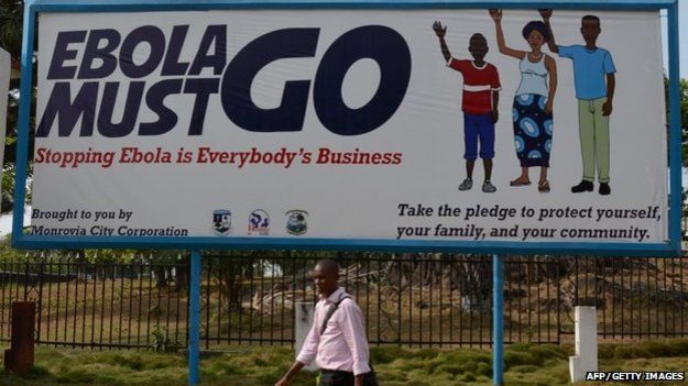 Outdoor diz "O ebola tem que ir embora" | Foto: AFP