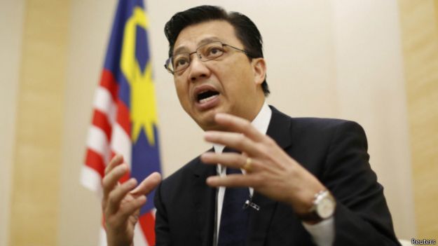 廖中萊表示，馬來西亞當局並無隱瞞這架失蹤航班的任何信息。