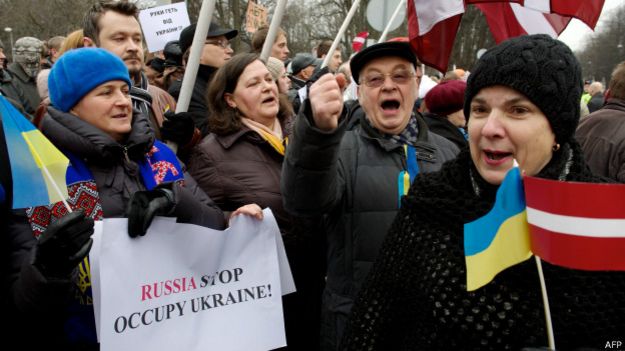 Протест в Риге