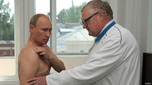 Владимир Путин на приеме в больнице