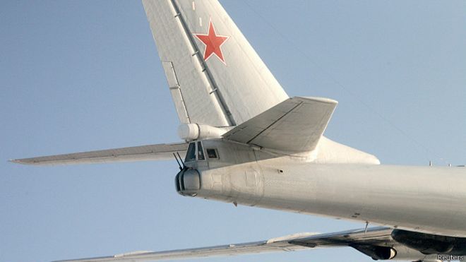 Хвост российского бомбардировщика Ту-95