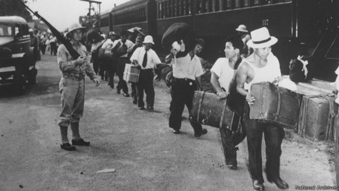 Presos japoneses peruanos en Panamá
