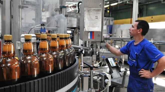 На пивоваренном заводе "Балтика" в Воронеже