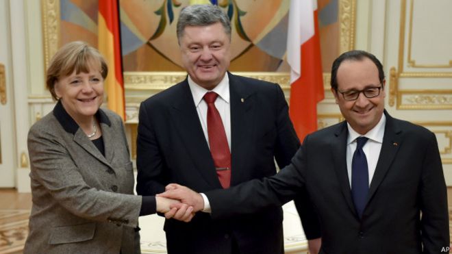 Líderes mundiais se reúnem para tentar costurar acordo na Ucrânia