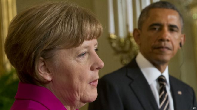 Меркель и Обама