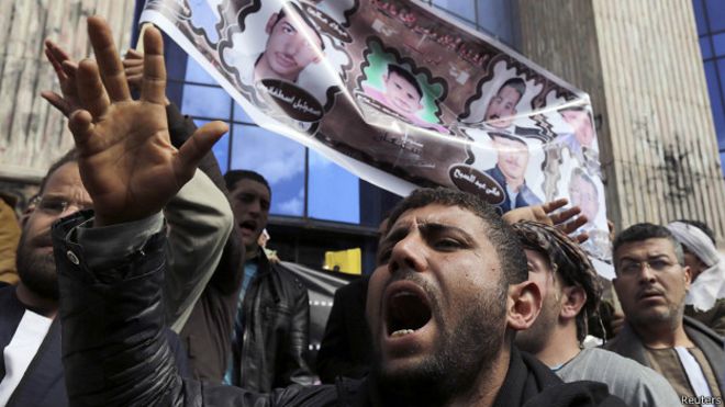 Акция протеста коптов в Египте