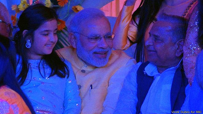 मोदी भी मौजूद थे लालू की बेटी के तिलक के मौके पर