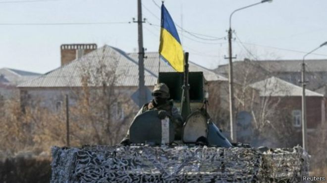 停火協議生效之際烏克蘭政府軍被迫撤離戰略要地德巴爾切夫