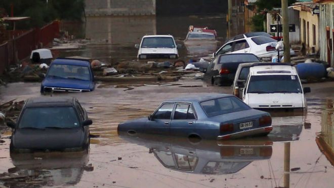 Inundaciones en el norte de Chile
