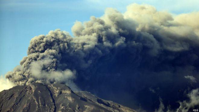 Volcán Calbuco en Chile