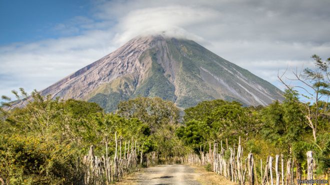 El volcán Concepción, en la isla de Ometepe
