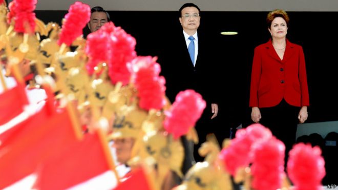 中國國務院總理李克強與巴西總統羅塞夫