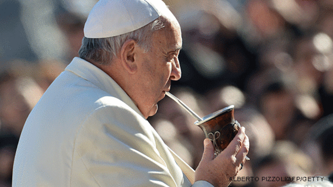 El Papa Francisco es amante del mate