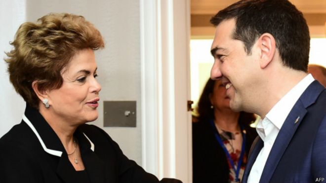 Dilma com Alexis Tsipras